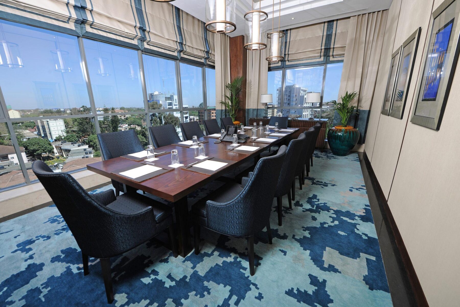 Nairobi boardroom prepared for a public sector advisory session